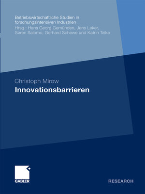 cover image of Innovationsbarrieren